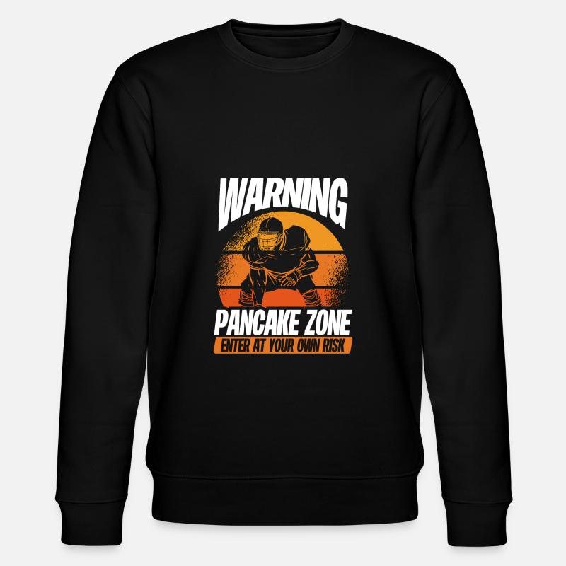 Achtung Pfannkuchenzone - Stanley/Stella Unisex Bio-Sweatshirt CHANGER  - Schwarz
