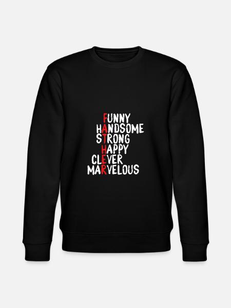 Name Des Vaters - Stanley/Stella Unisex Bio-Sweatshirt CHANGER - Schwarz
