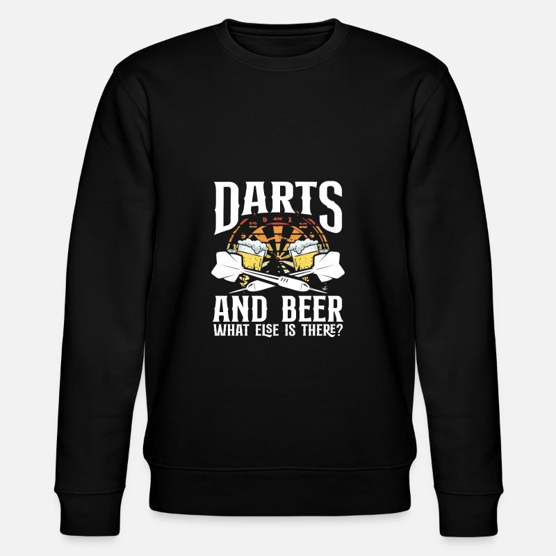 Darts and beer - Stanley/Stella CHANGER Unisex Organic Sweatshirt - black