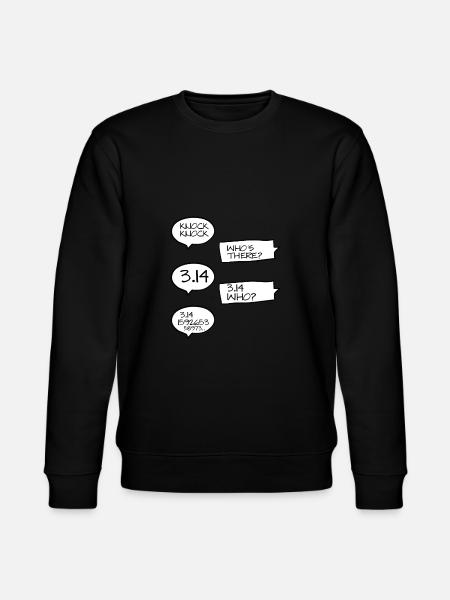 Funny Math Jokes In Pi - Stanley/Stella CHANGER Unisex Organic Sweatshirt - black