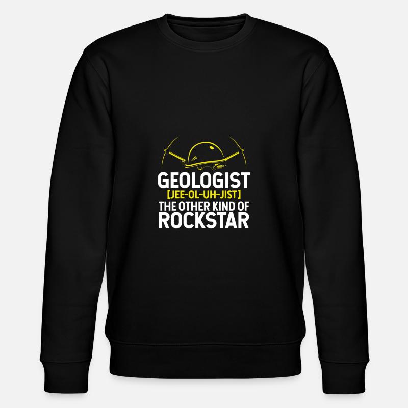 Geologe ist ein Star - Stanley/Stella Unisex Bio-Sweatshirt CHANGER - Schwarz