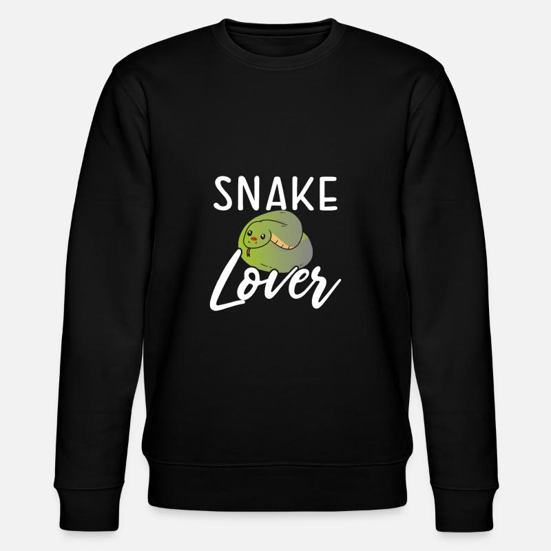 Nice snake lover - Stanley/Stella CHANGER Unisex Organic Sweatshirt - black