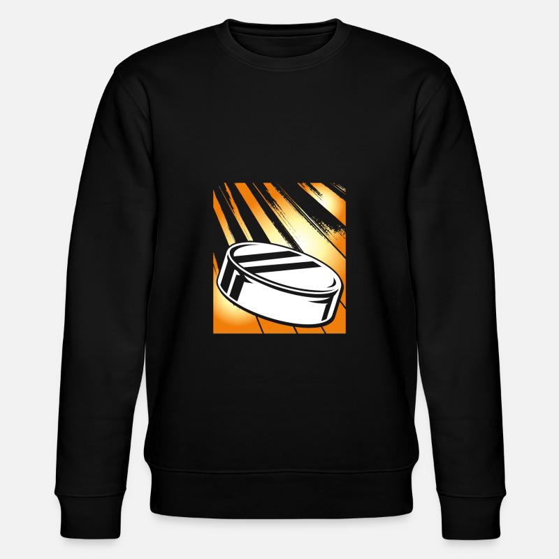 Rondelle de hockey jaune - Sweat bio CHANGER Stanley/Stella Unisexe - noir