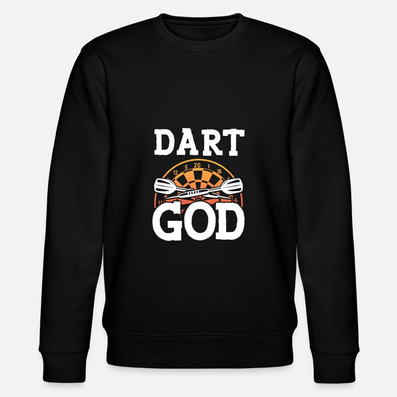 Dartgott Dartscheibe - Stanley/Stella Unisex Bio-Sweatshirt CHANGER  - Schwarz