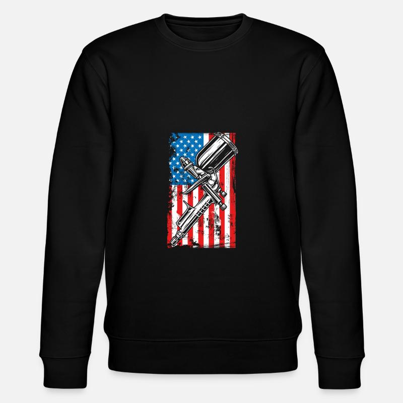 America Car Painter - Stanley/Stella CHANGER Unisex Organic Sweatshirt - black