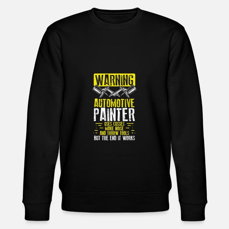 Achtung Autolackierer - Stanley/Stella Unisex Bio-Sweatshirt CHANGER - Schwarz