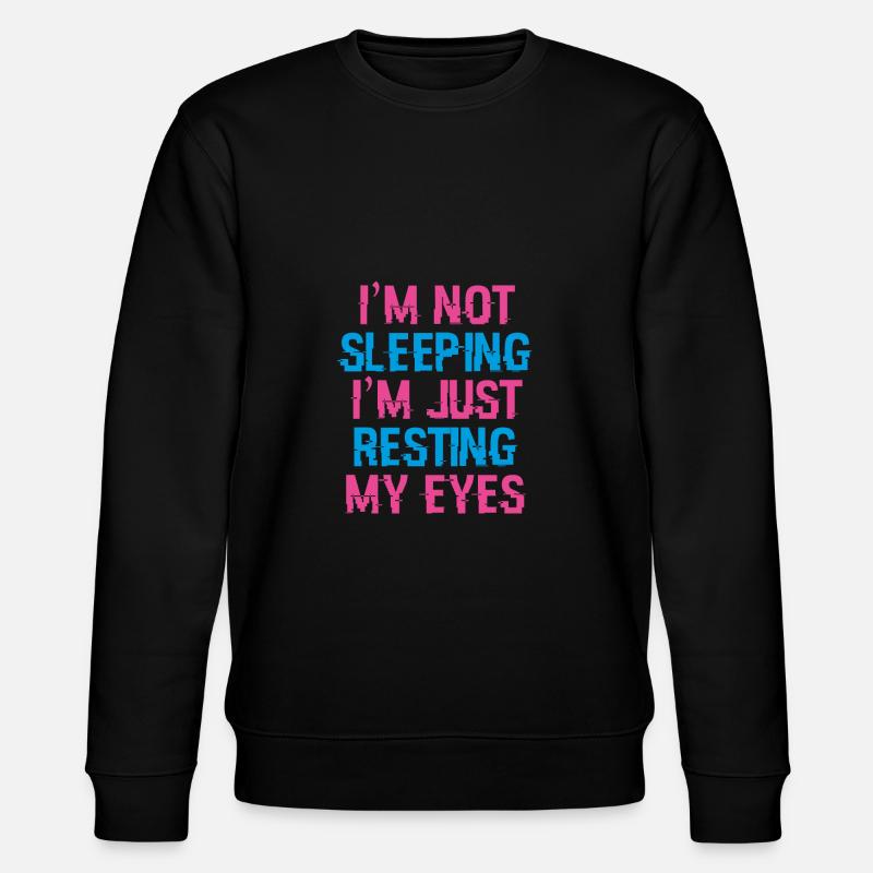 Ich Schlafe Nicht - Stanley/Stella Unisex Bio-Sweatshirt CHANGER  - Schwarz