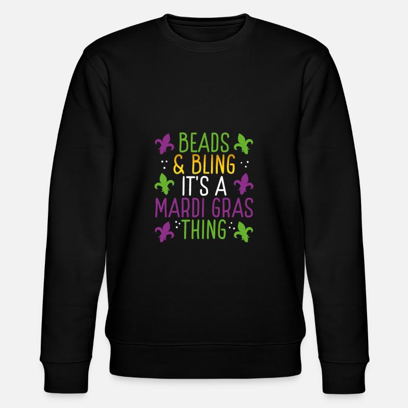 Perlen Und Bling - Stanley/Stella Unisex Bio-Sweatshirt CHANGER  - Schwarz