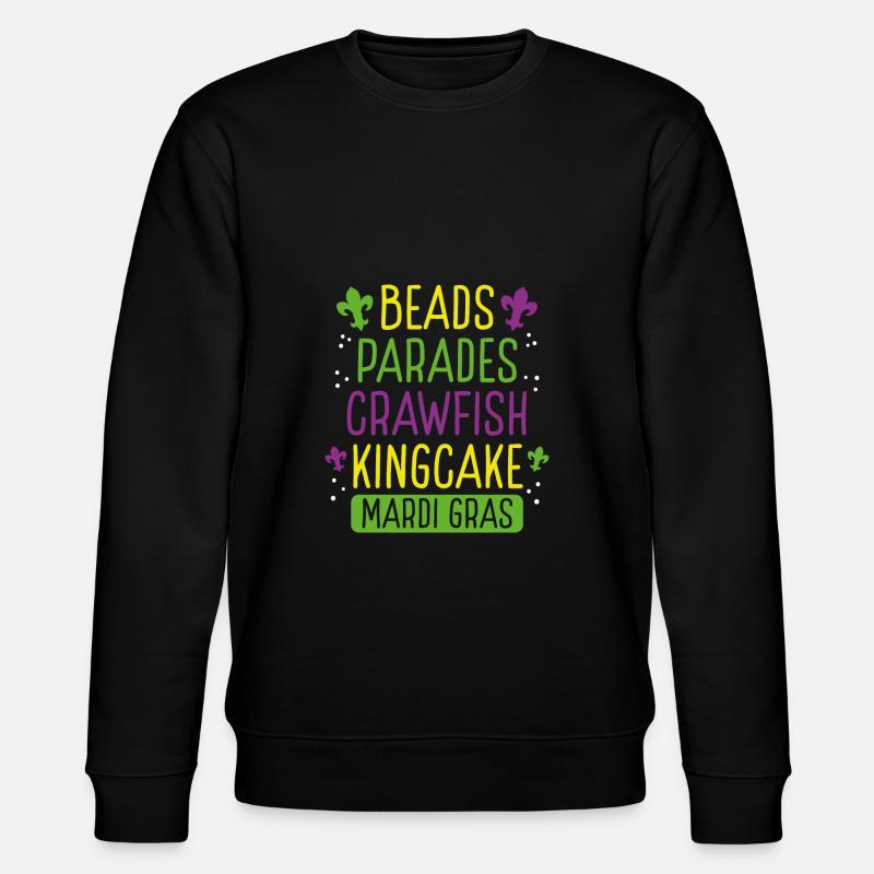 Perlen Paraden Langusten Kingcake - Stanley/Stella Unisex Bio-Sweatshirt CHANGER  - Schwarz