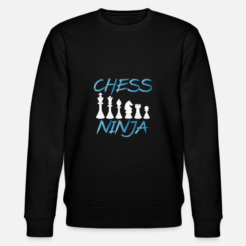 Chess Pieces Ninja - Stanley/Stella CHANGER Unisex Organic Sweatshirt - black