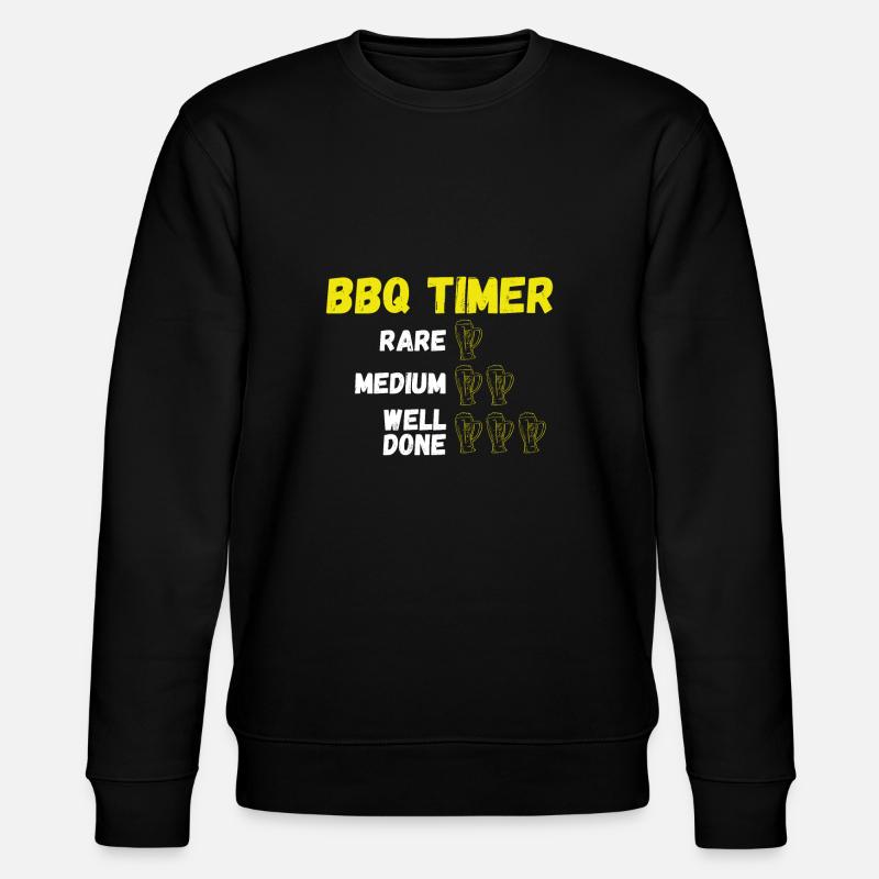 Bbq Perfect Beer Timer - Stanley/Stella CHANGER Unisex Organic Sweatshirt - black