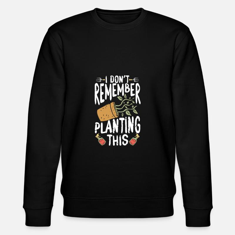 I can't remember that - Stanley/Stella CHANGER Unisex Organic Sweatshirt - black