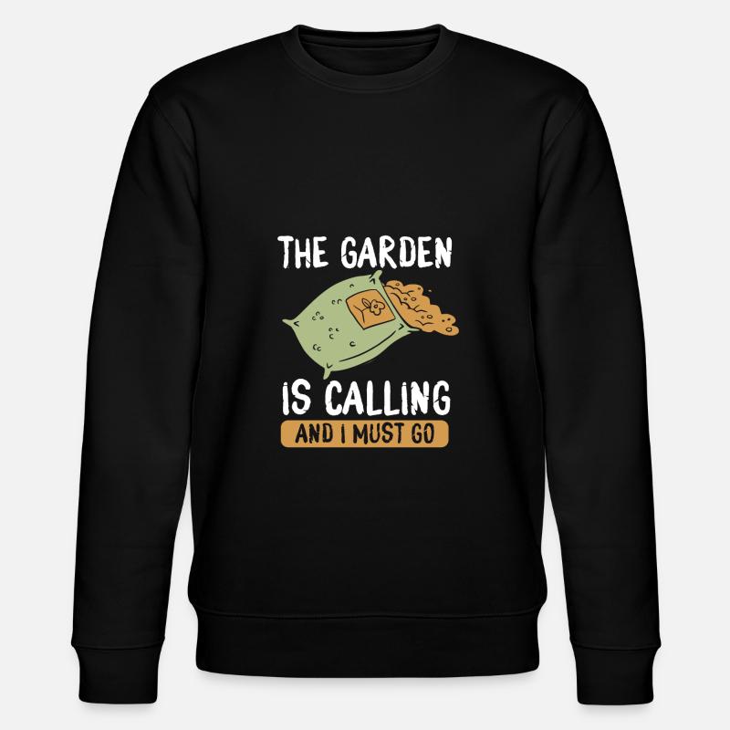 The garden is calling - Stanley/Stella CHANGER Unisex Organic Sweatshirt - black