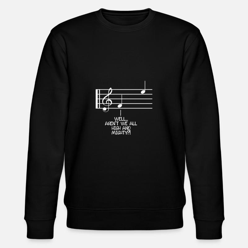 High musical notes - Stanley/Stella CHANGER Unisex Organic Sweatshirt - black