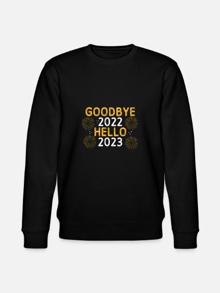 Goodbye 2022 Hello 2023 - Stanley/Stella CHANGER Unisex Organic Sweatshirt - black