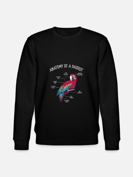 Anatomy of a parrot - Stanley/Stella CHANGER Unisex Organic Sweatshirt - black