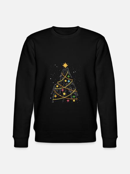 Parrots Christmas Tree - Stanley/Stella CHANGER Unisex Organic Sweatshirt - black