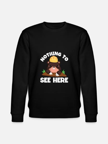 Mole nothing to see here - Stanley/Stella CHANGER Unisex Organic Sweatshirt - black