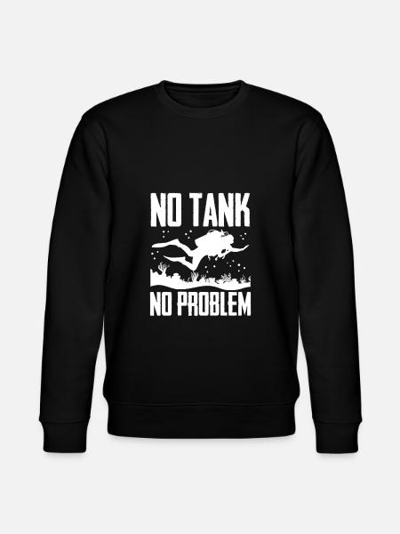 No tank No problem - Stanley/Stella CHANGER Unisex Organic Sweatshirt - black