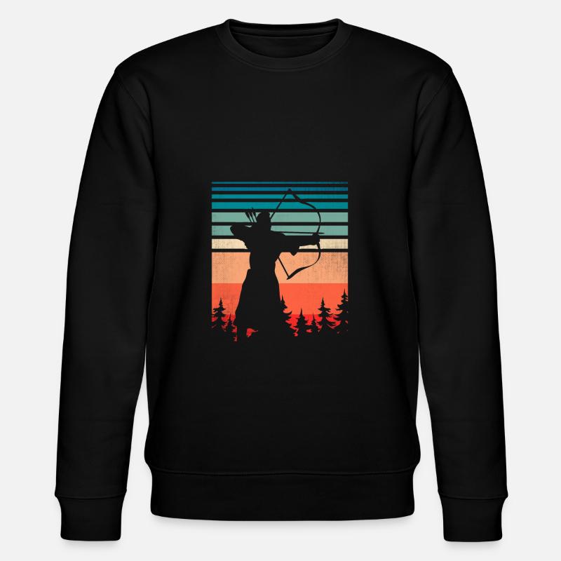 Archer avec arc et flèches - Sweat bio CHANGER Stanley/Stella Unisexe - noir