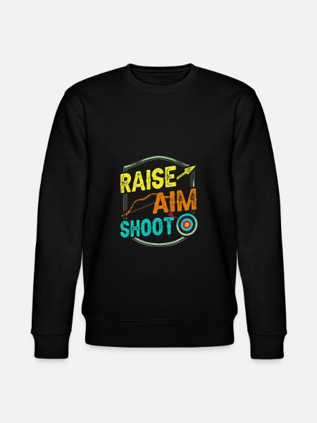 Raise the target and shoot - Stanley/Stella CHANGER Unisex Organic Sweatshirt - black