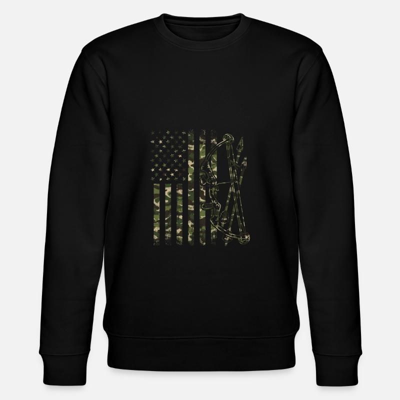 Arc et flèches en camouflage - Sweat bio CHANGER Stanley/Stella Unisexe - noir