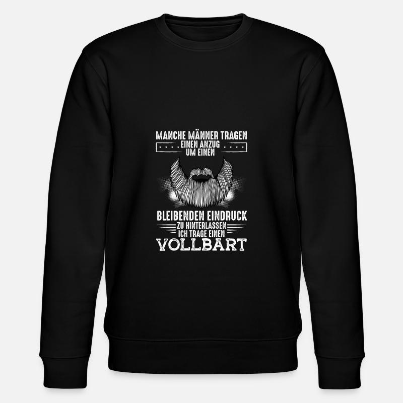 Anzug Oder Vollbart - Stanley/Stella Unisex Bio-Sweatshirt CHANGER  - Schwarz