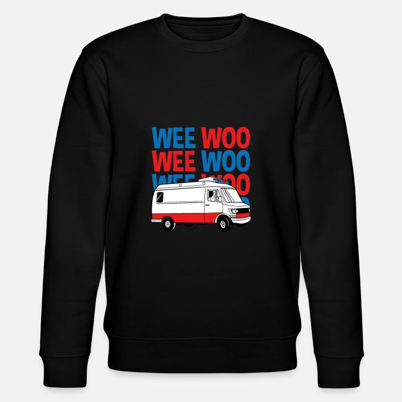 Weee Woo Krankenwagen - Stanley/Stella Unisex Bio-Sweatshirt CHANGER  - Schwarz