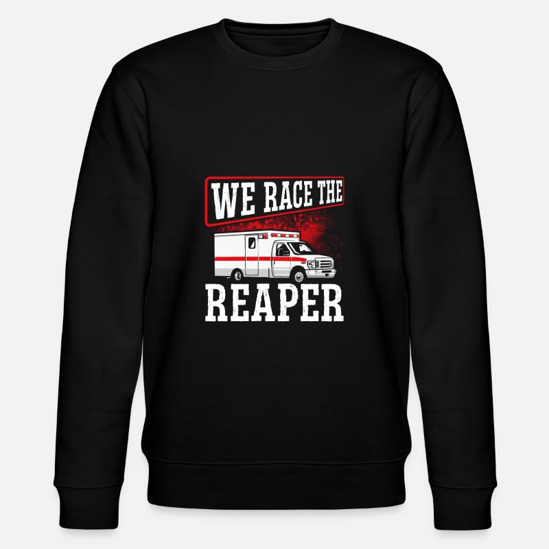 Ein rennen gegen den Sensenmann - Stanley/Stella Unisex Bio-Sweatshirt CHANGER - Schwarz