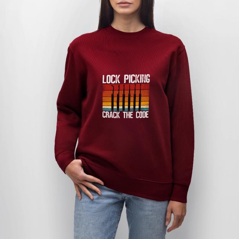 Lockpicking Knackt Den Code Stanley/Stella Unisex Bio-Sweatshirt CHANGER 