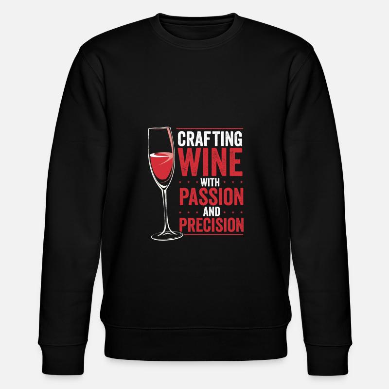 Making wine with passion - Stanley/Stella CHANGER Unisex Organic Sweatshirt - black
