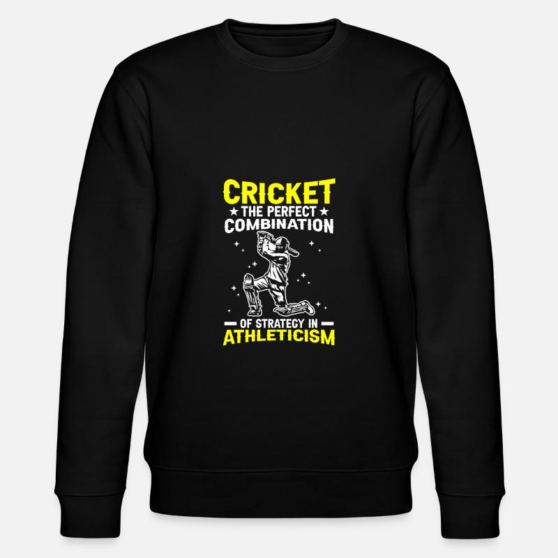 Cricket Die Perfekte Kombination - Stanley/Stella Unisex Bio-Sweatshirt CHANGER  - Schwarz