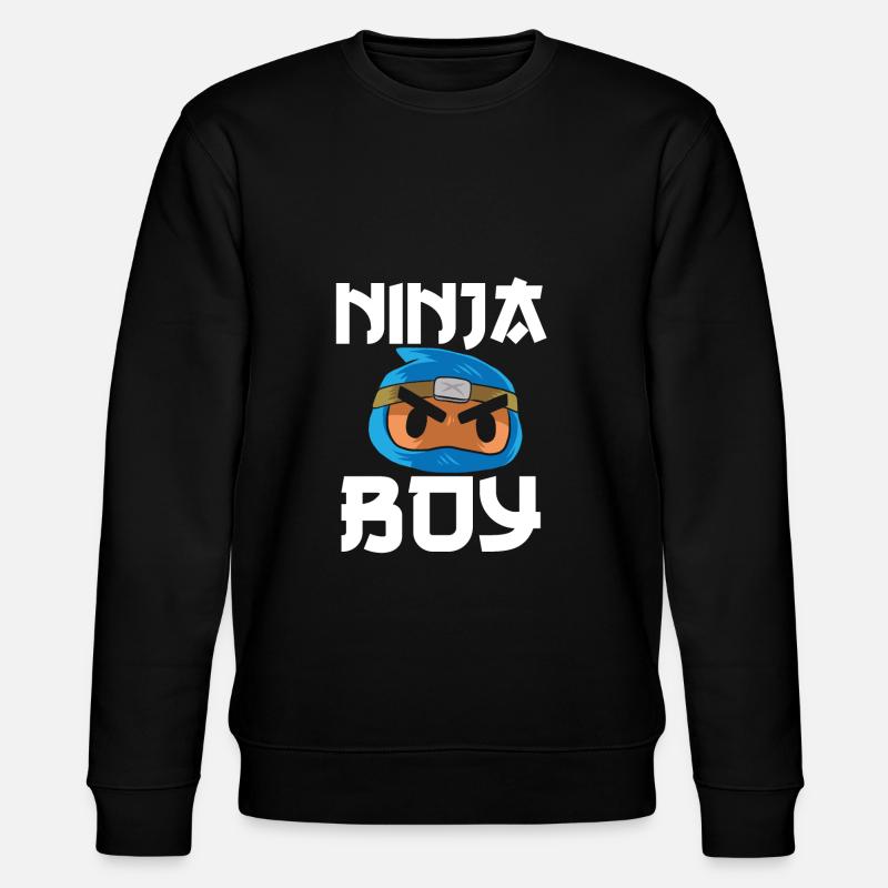 Mignon garçon ninja bleu - Sweat bio CHANGER Stanley/Stella Unisexe - noir