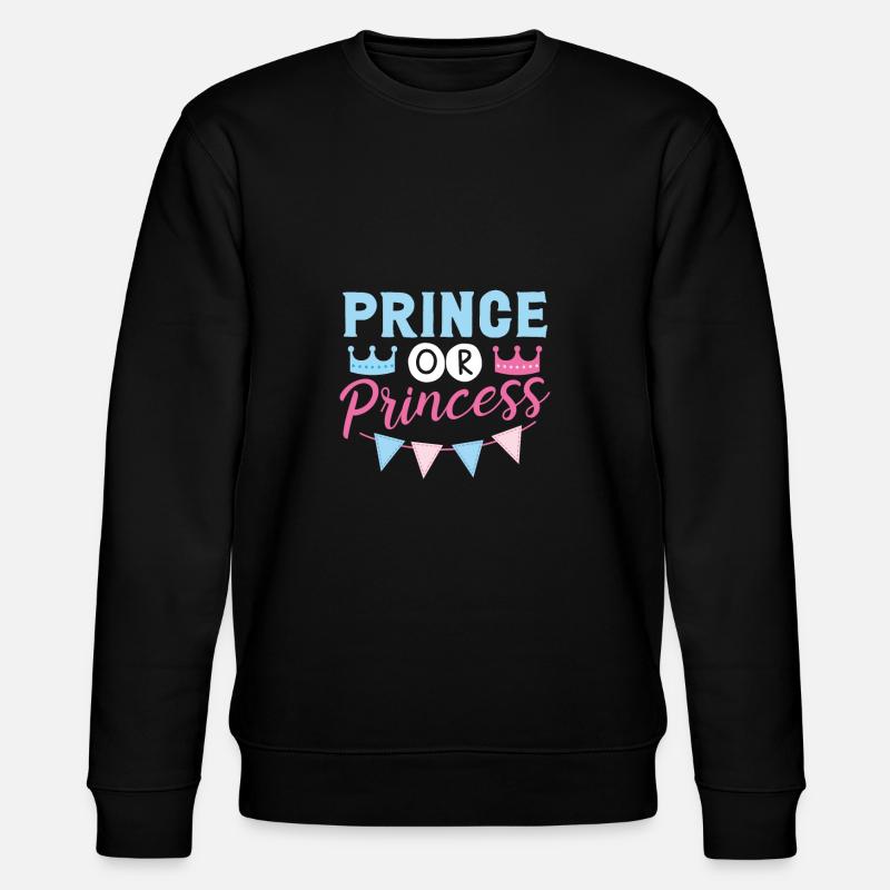 Prinz Oder Prinzessin - Stanley/Stella Unisex Bio-Sweatshirt CHANGER  - Schwarz