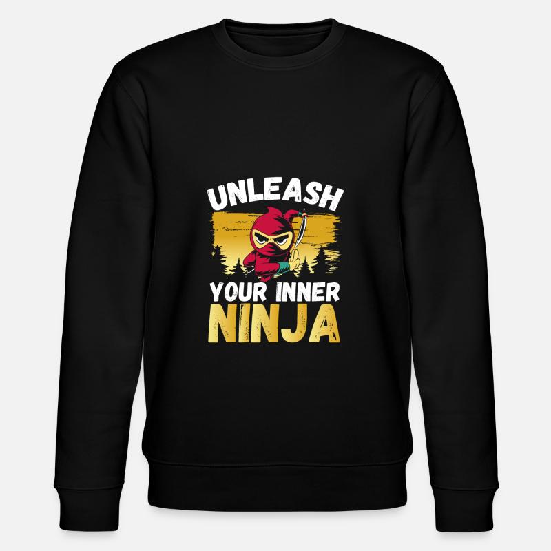Unleash your inner ninja - Stanley/Stella CHANGER Unisex Organic Sweatshirt - black