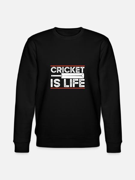 Cricket bat is life - Stanley/Stella CHANGER Unisex Organic Sweatshirt - black