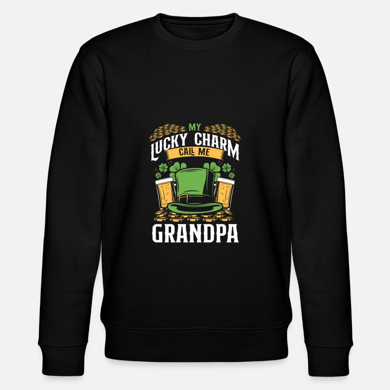 Porte-bonheur, appelez-moi grand-père - Sweat bio CHANGER Stanley/Stella Unisexe - noir