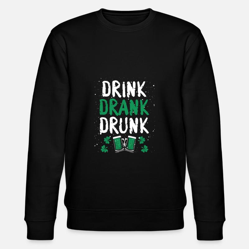 Drunk drinking - Stanley/Stella CHANGER Unisex Organic Sweatshirt - black