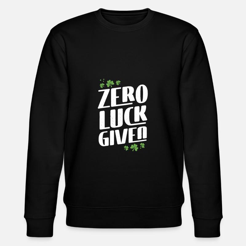 Zero happiness given - Stanley/Stella CHANGER Unisex Organic Sweatshirt - black