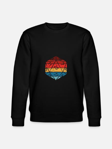 Fantasy game dice - Stanley/Stella CHANGER Unisex Organic Sweatshirt - black