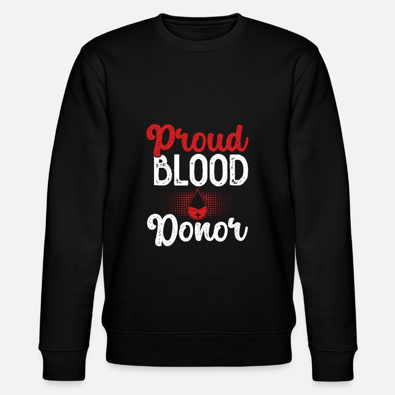 Fier donneur de sang - Sweat bio CHANGER Stanley/Stella Unisexe - noir