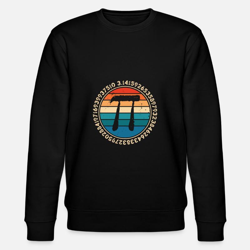Pi-zahlen Im Kreis - Stanley/Stella Unisex Bio-Sweatshirt CHANGER - Schwarz
