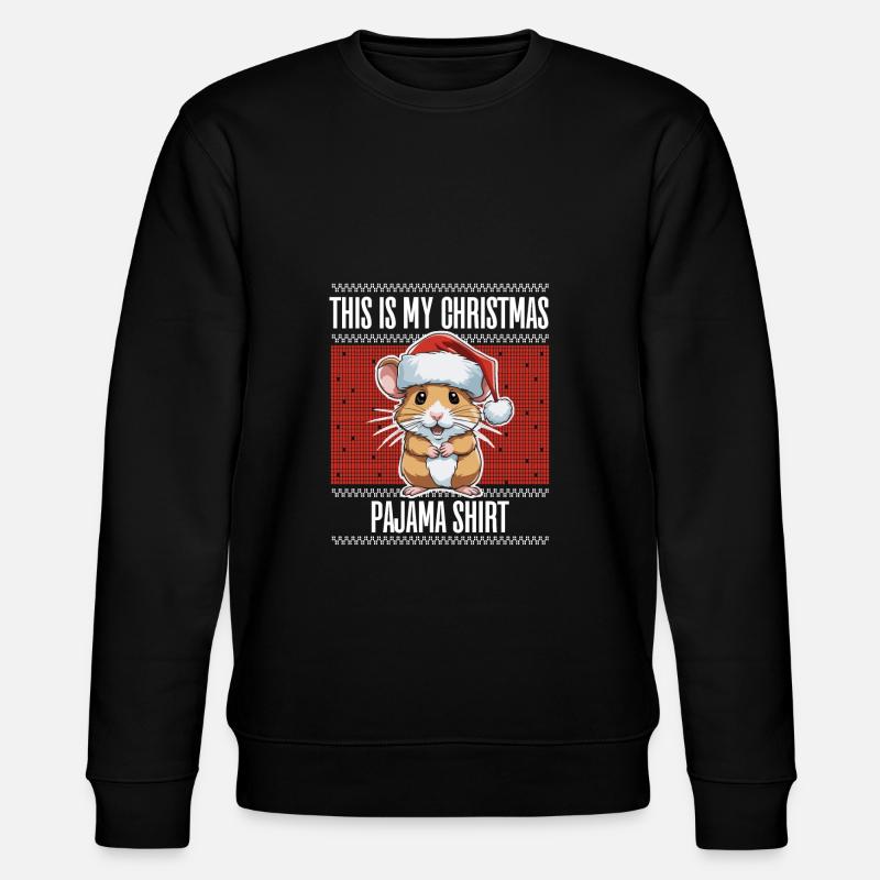 Pyjama de hamster de Noël - Sweat bio CHANGER Stanley/Stella Unisexe - noir