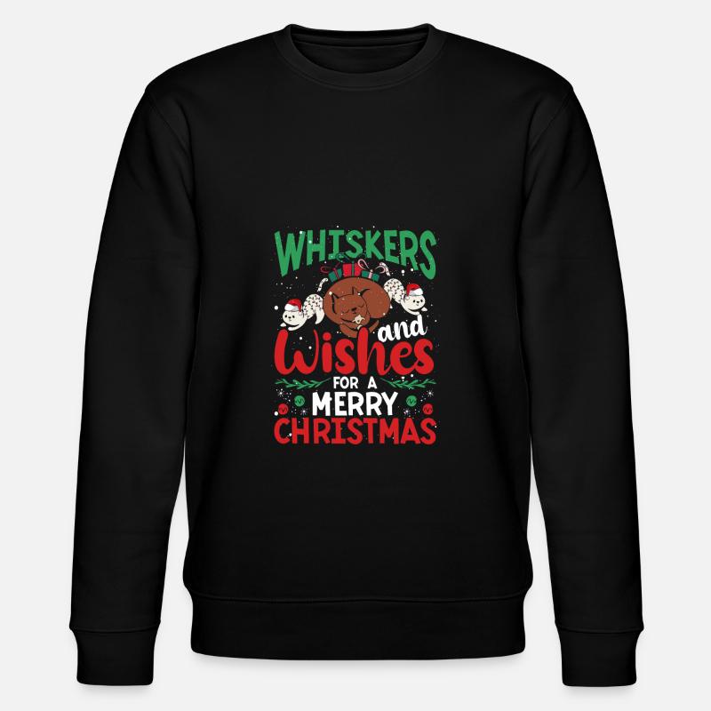 Schnurrhaare Und Wünsche - Stanley/Stella Unisex Bio-Sweatshirt CHANGER  - Schwarz