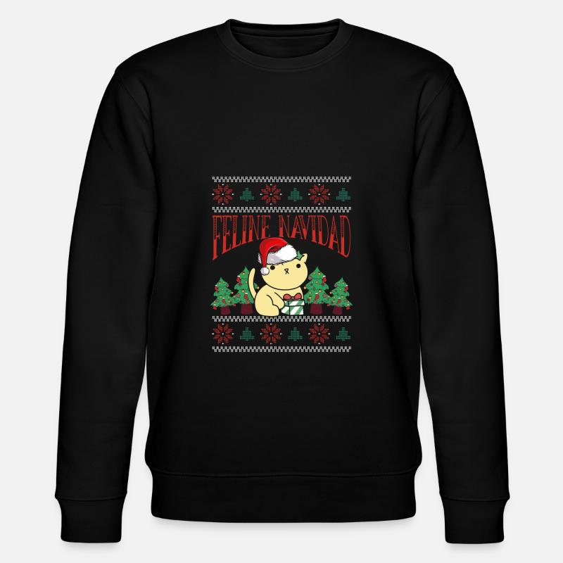 Chats navidad - Sweat bio CHANGER Stanley/Stella Unisexe - noir