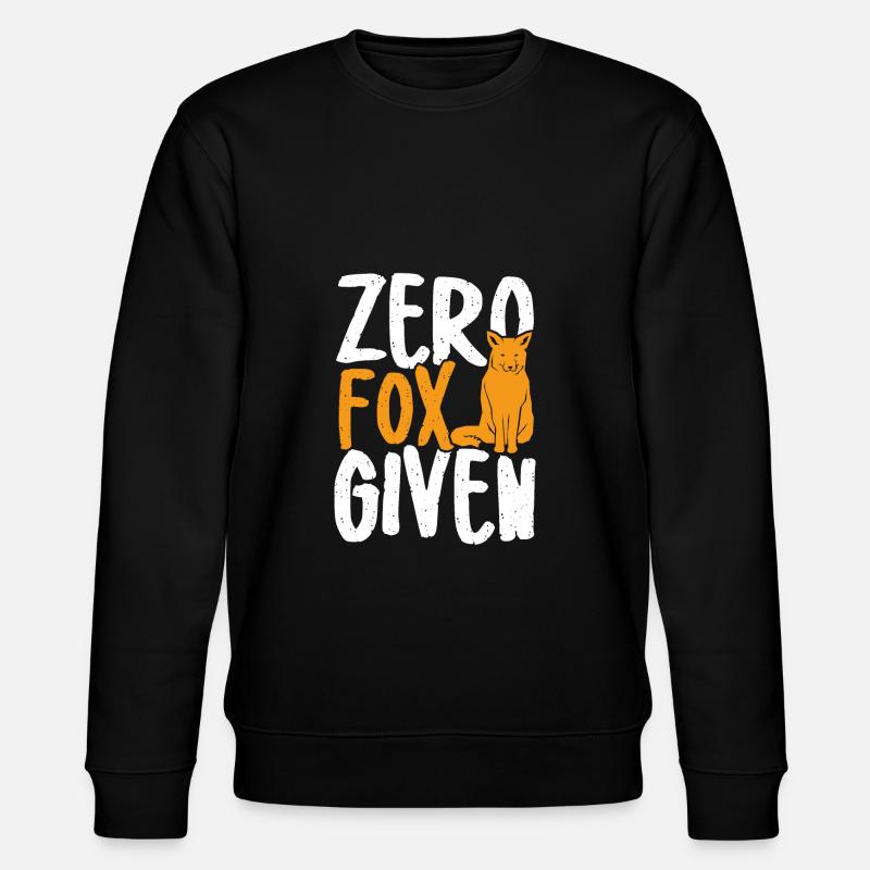 Zero fox given - Stanley/Stella CHANGER Unisex Organic Sweatshirt - black