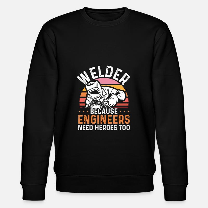 Héros soudeur - Sweat bio CHANGER Stanley/Stella Unisexe - noir