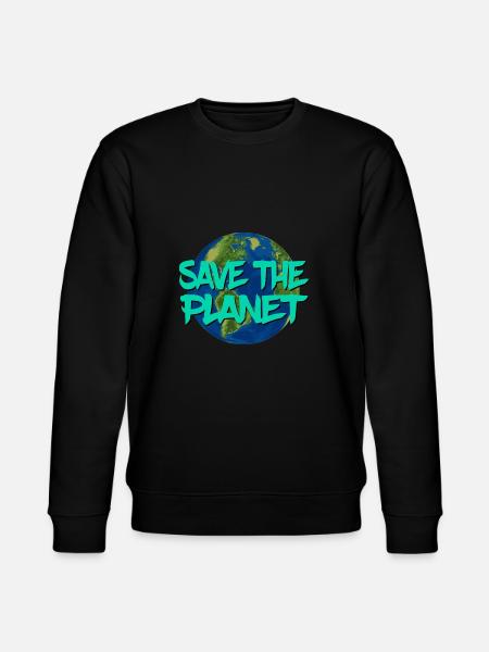Save the planet - Stanley/Stella CHANGER Unisex Organic Sweatshirt - black