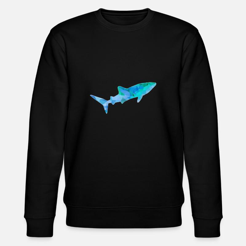 Requin-baleine bleu vert - Sweat bio CHANGER Stanley/Stella Unisexe - noir