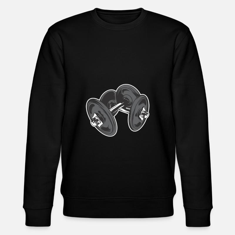 Hanteln - Stanley/Stella Unisex Bio-Sweatshirt CHANGER  - Schwarz